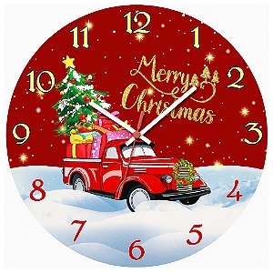 Relógio de Parede Datas Festivas Natal Papai Noel