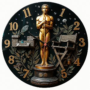 Relógio de Parede Cinema Estatueta