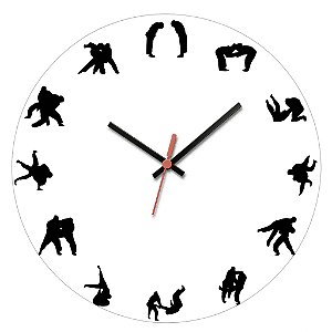 Relógio de Parede Esportes Artes Marciais Judô