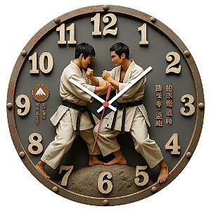 Relógio de Parede Esportes Artes Marciais Karatê