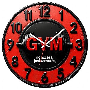 Relógio de Parede Esportes Academia Musculação