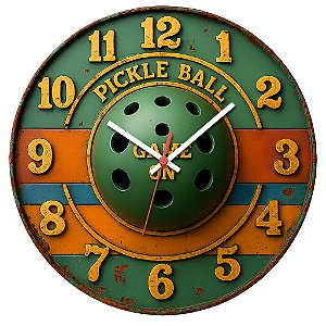 Relógio de Parede Esportes Pickleball