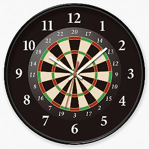 Relógio de Parede Esportes Dardo Alvo