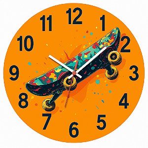 Relógio de Parede Esportes Skate