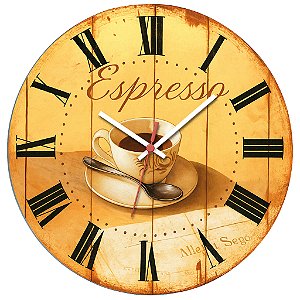 Relógio de Parede Café Clássico