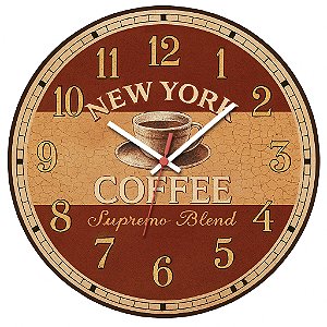 Relógio de Parede Café New York