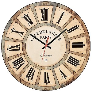 Relógio de Parede Cafe De La Cafe