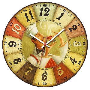 Relógio de Parede Café Chefe Cozinha