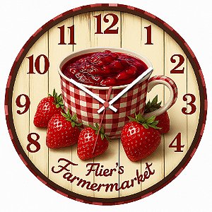 Relógio de Parede Café Coffee Farmers Flavors