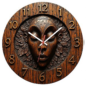 Relógio de Parede Arte Africana Ancestralidade