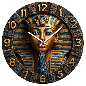 Relógio de Parede Arte Egipicia Farao