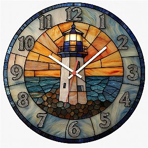 Relógio de Parede Mar e Praia Farol