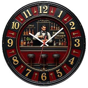 Relógio de Parede Jogos Cassino Diller