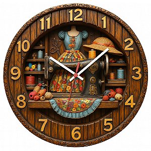 Relógio de Parede Profissão Costura