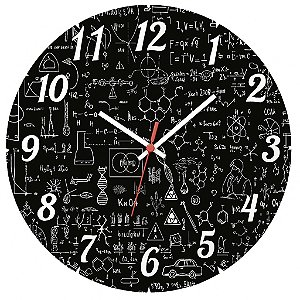 Relógio de Parede Matemática Fundo