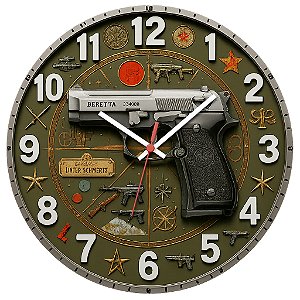 Relógio de Parede Armas Pistola