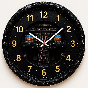 Relógio de Parede Veículos Avião Controle