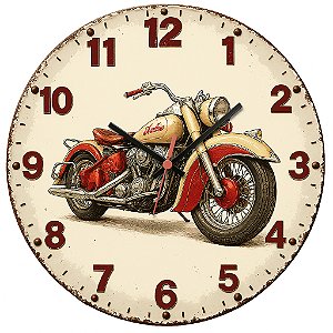 Relógio de Parede Veículos Moto Ind