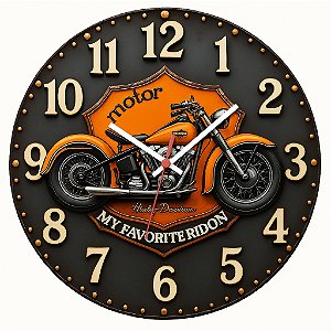Relógio de Parede Veículos Motor My Favorite