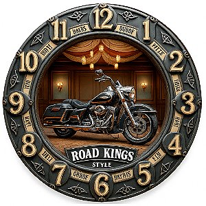 Relógio de Parede Veículos Road Kings