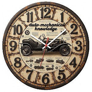 Relógio de Parede Veículos Carro Automechanical