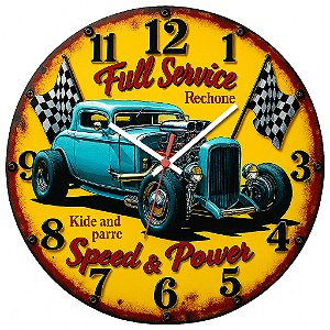 Relógio de Parede Veículos Carro Full Service