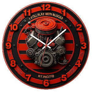 Relógio de Parede Veículos Carro I Still Play
