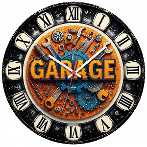 Relógio de Parede Veículos Garage Ferramentas