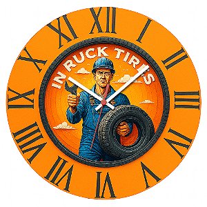 Relógio de Parede Veículos In Ruck Tires