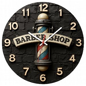 Relógio de Parede Profissão Barbearia Barber Shop