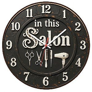 Relógio de Parede Profissão Salão de Beleza