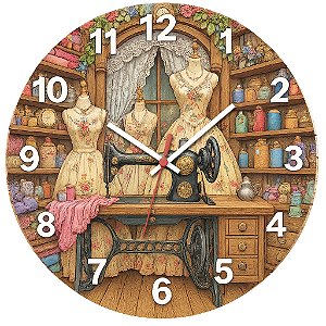 Relógio de Parede Profissão Costura