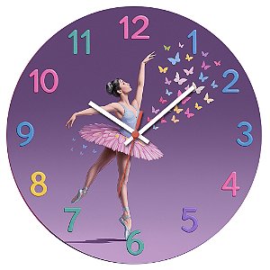 Relógio de Parede Dança Bailarina