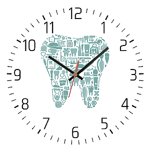 Relógio de Parede Profissão Dentista Dente