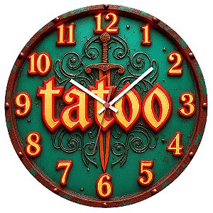 Relógio de Parede Profissão Tatuador