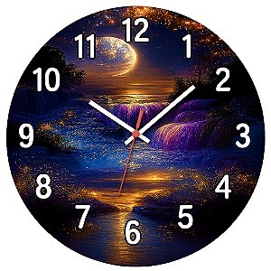 Relógio de Parede Natureza Brilhante