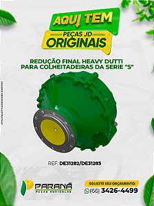 Redução Final Heavy Duty para Colheitadeiras John Deere Série S – REF DE31282 / DE31283