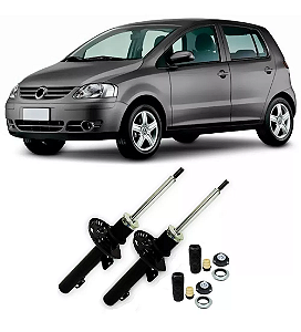 Par Kit Amortecedor Dianteiro + kit Suspensão fox 03.../ Polo 02..15/CrossFox 05...