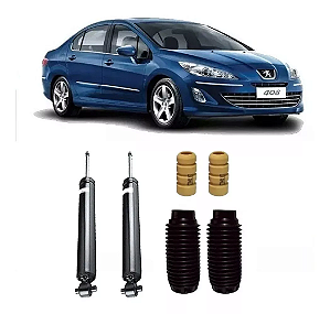 Par Amortecedor Traseiro + Kit Peugeot 408