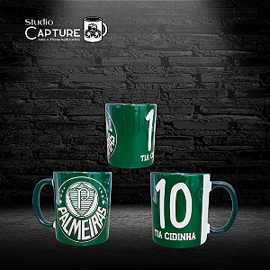 Caneca Palmeiras N° 10 com Nome
