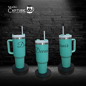 Garrafa Térmica Personalizada Verde com Nome – 1,2 Litros
