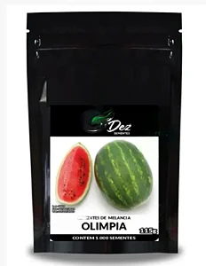 Sementes de Melancia Híbrida Olímpia - 1.000 Unidades