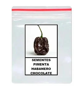 50 Sementes de Pimenta Habanero Chocolate