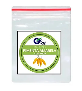 Sementes de Pimenta Amarela Comprida - 100 Unidades