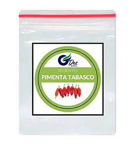 Sementes De Pimenta Tabasco 100 unidades
