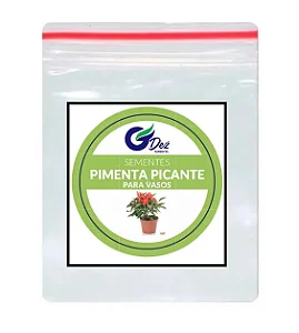 Sementes De Pimenta picante para vaso 100 unidades