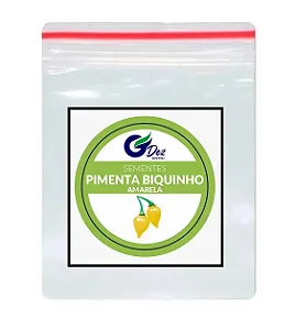 Sementes De Pimenta Biquinho Amarela 100 unidades