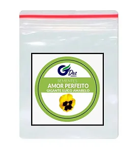 Sementes Amor Perfeito Gigante Suíço Amarelo 70 unidades