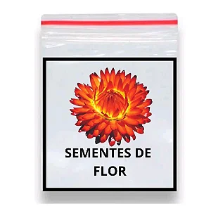 Sementes De Zínia Liliput Sortida 50 unidades