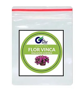 Sementes De Flor Vinca Boa Noite Sortida 50 unidades